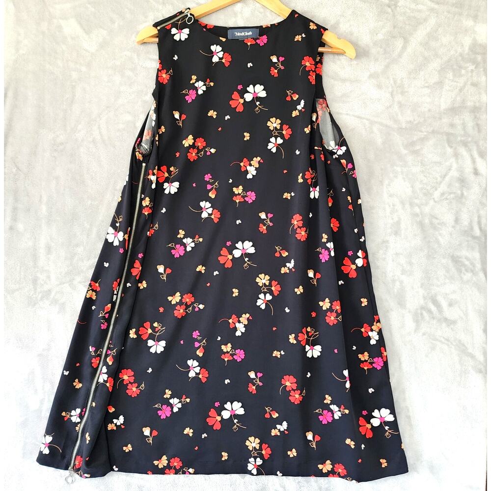 Modcloth Black Floral Dress